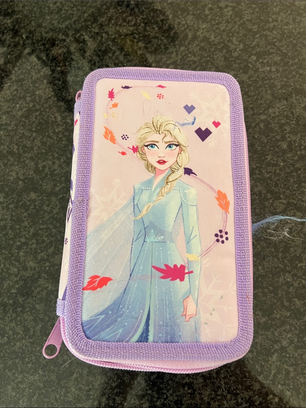 Disney Elsa Pencil Pouch - Lavender, Light Blue, Pink